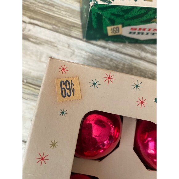 Vintage Shiny Brite Glass Ornaments – Eckardt & Sons USA Set of 36 in Boxes - Picture 16 of 16